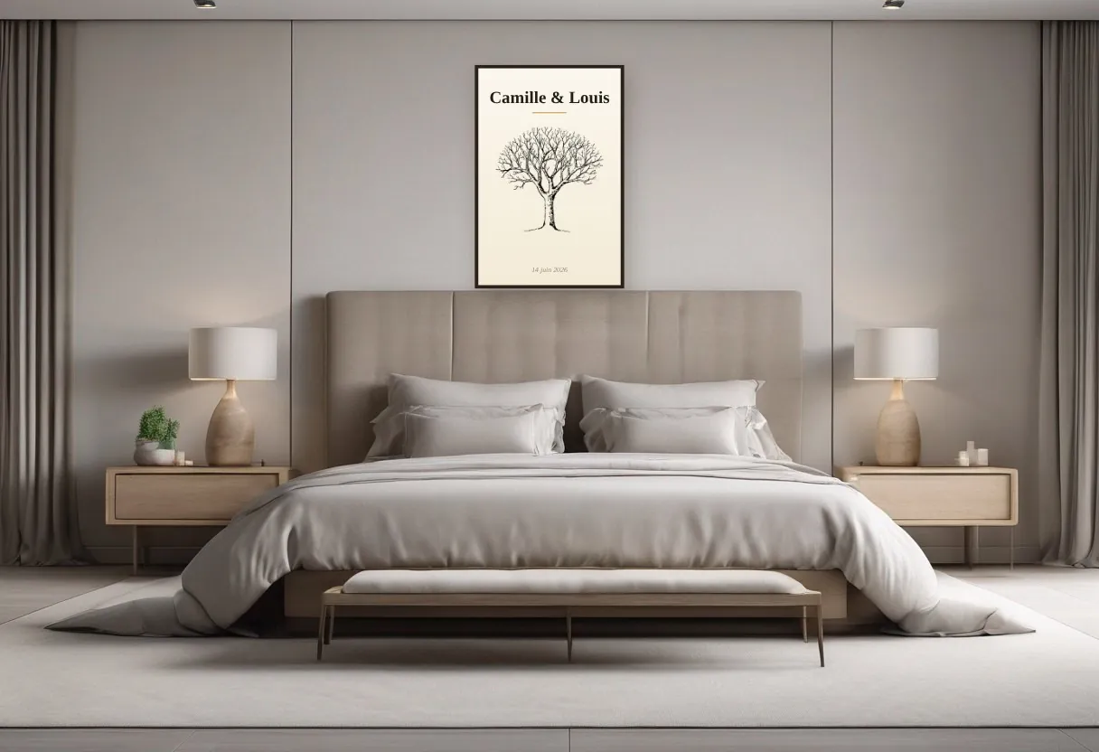 Affiche de l'arbre dans une chambre