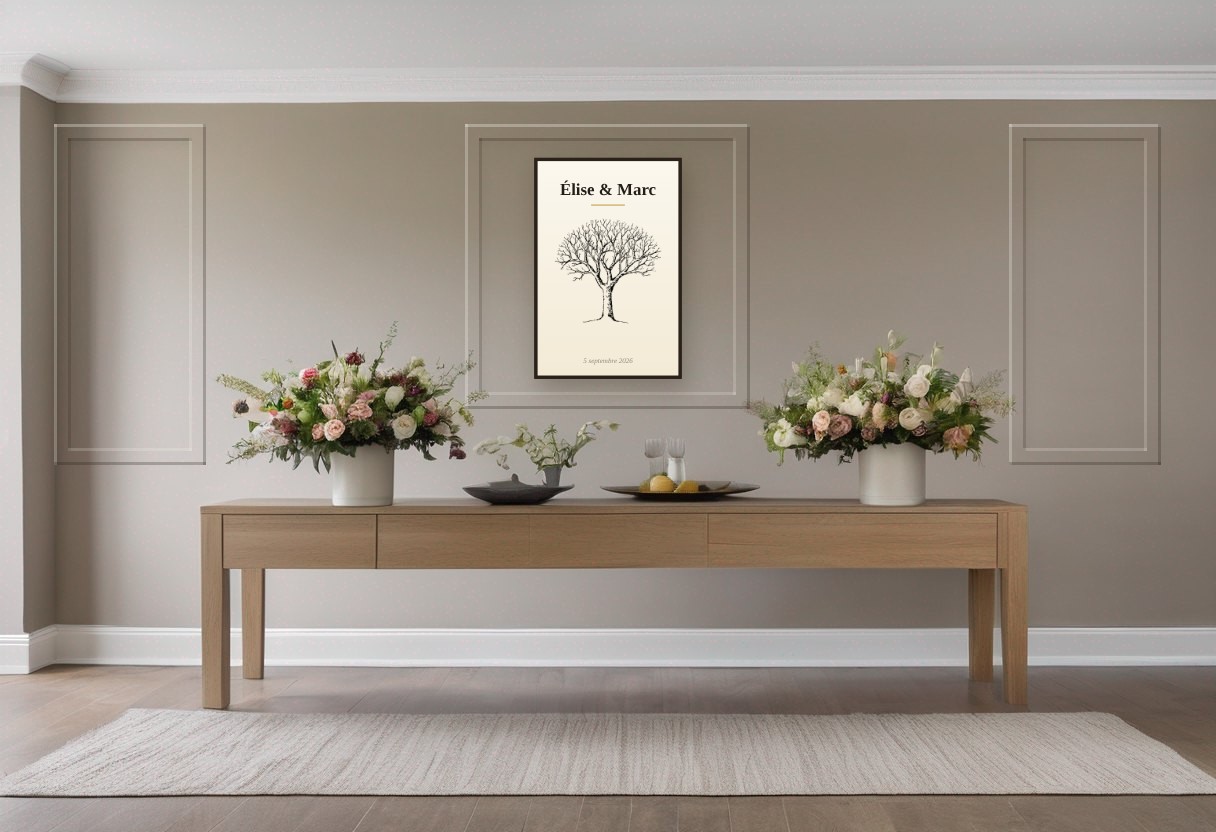 Affiche de l'arbre dans une salle à manger